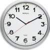 Horloge murale maul step diam. 40cm pile 1.5v aa fournie coloris argent