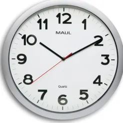 Horloge murale maul step diam. 40cm pile 1.5v aa fournie coloris argent