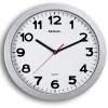 Horloge murale maul step diam. 30cm pile 1.5v aa fournie coloris argent