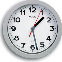 Horloge murale maul step diam. 20cm pile 1.5v aa fournie coloris argent