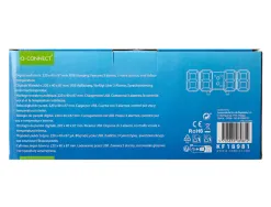 Horloge murale q-connect numerique avec temperature 3 alarmes et controle sonore dimensions 220x40x87mm