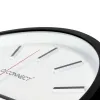 Horloge q-connect murale plastique diametre 34,4cm silencieux coloris noir