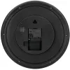 Horloge q-connect murale plastique design actuel numéros noirs fond blanc 1 pile aa non fournie diamètre 30cm noir