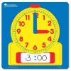 Horloges polypro learning resources grande horloge analogique et numerique effacable 30x30 cm