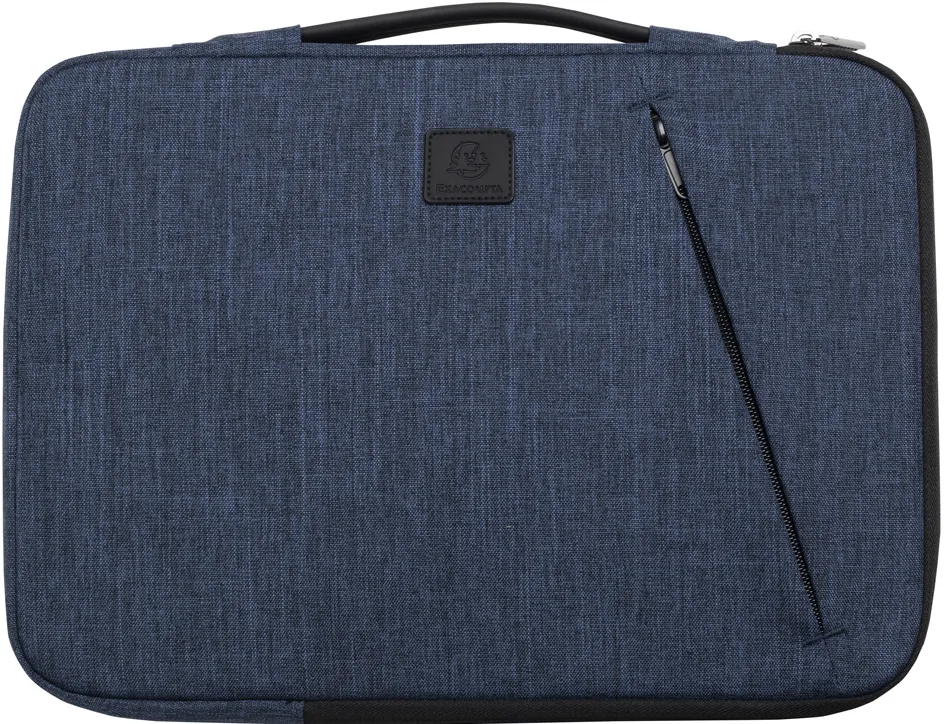 Housse exacompta ordinateur portable 13-14" business 37x28x2,5cm coloris bleu