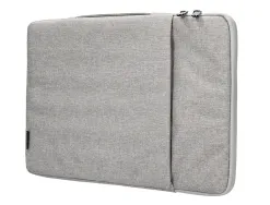 Housse pc 13.3" q-connect poignee 1 poche exterieure fermeture eclair 350x250x25 mm coloris gris