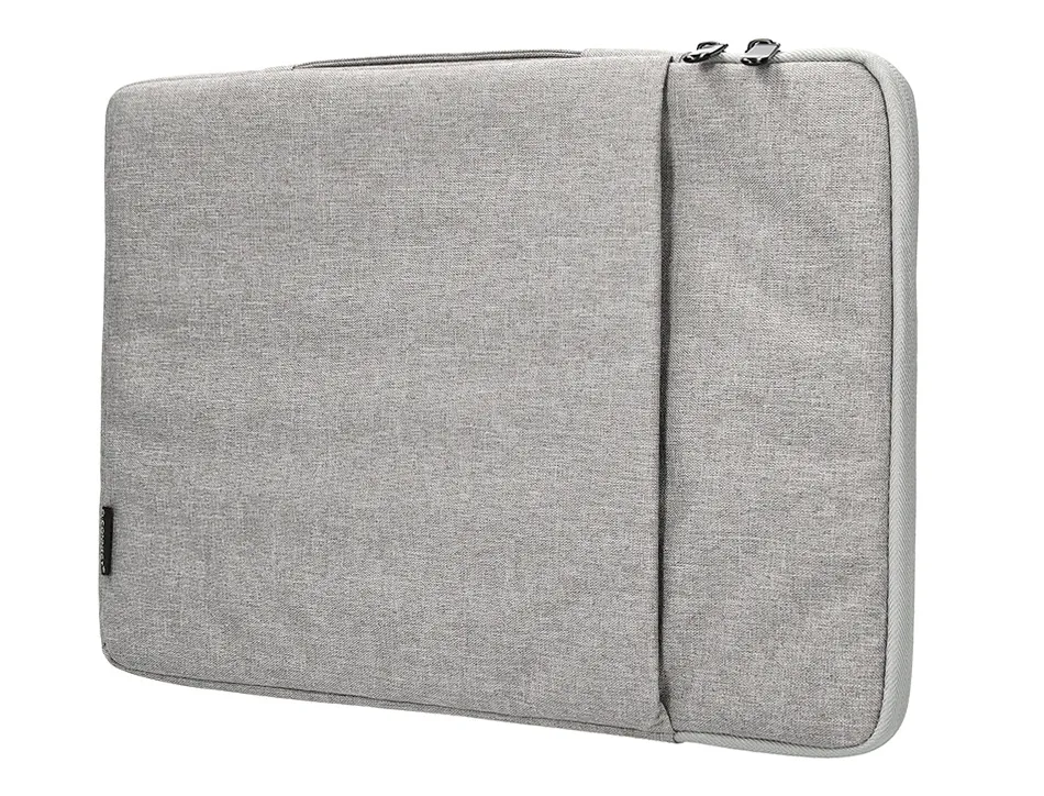 Housse pc 13.3" q-connect poignee 1 poche exterieure fermeture eclair 350x250x25 mm coloris gris