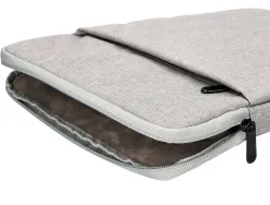 Housse pc 13.3" q-connect poignee 1 poche exterieure fermeture eclair 350x250x25 mm coloris gris