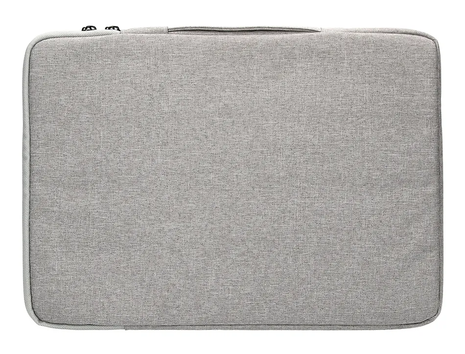Housse pc 13.3" q-connect poignee 1 poche exterieure fermeture eclair 350x250x25 mm coloris gris