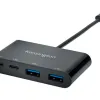 Hub chargeur kensington ch1000 4 ports usb 3.1 2 usb-a et 2 usb-c vitesse transfert 5gb/s installation