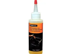 Huile lubrifiante fellowes pour destructeurs documents maximise performance prolonge durée déchiquetage flacon 125ml