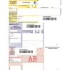 Imprime recommande a4 techmay avec ar national et code barre logiciel fourni boite 1000 unites