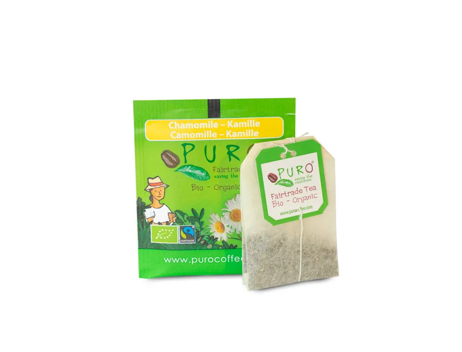 Infusion puro camomille bio fairtrade sachet 1g boite de 25 unites