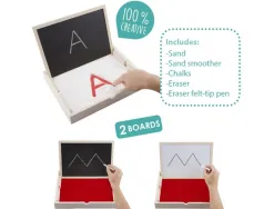 Initiation a l ecriture akros set de pre-ecriture plateau multi sensoriel coordination oeil main