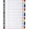 Intercalaire exacompta a4 alphabethique a-z pp 20 onglets index + coloris assortis