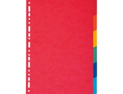 Intercalaire exacompta carte marbrée recyclée 220g 6 positions a4 coloris vifs