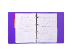 Intercalaire exacompta carte blanche 160g 6 positions a4 onglets couleur renforcés