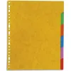 Intercalaire exacompta carte marbrée recyclée 220g 6 positions xxl coloris vifs