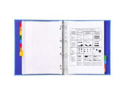Intercalaire exacompta carte blanche 160g 12 positions a4+ carte onglets couleur renforcés