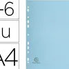 Intercalaire exacompta forever carte recyclée 170g 6 touches a4 teintes pastel
