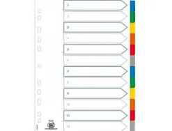 Intercalaire mensuel elba · carte · format a4 · 12 touches