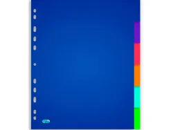 Intercalaire oxford polypropylène color life 6 positions a4+ 212x310mm réutilisable perforation indéchirable translucide