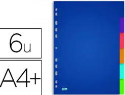 Intercalaire oxford polypropylène color life 6 positions a4+ 212x310mm réutilisable perforation indéchirable translucide