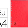 Intercalaire q-connect carte lustrée 225g 6 positions a4 210x297mm