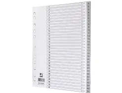 Intercalaire q-connect numerique 1-31 plastique 31 positions a4 indice multiperfore