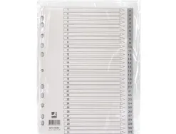 Intercalaire q-connect numerique 1-31 plastique 31 positions a4 indice multiperfore