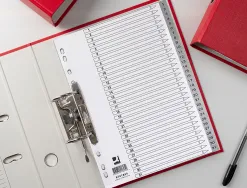 Intercalaire q-connect numerique 1-31 plastique 31 positions a4 indice multiperfore