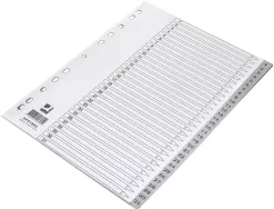 Intercalaire q-connect numerique 1-31 plastique 31 positions a4 indice multiperfore