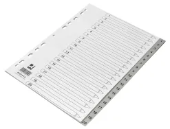 Intercalaire q-connect numerique 1-20 plastique 20 positions a4 indice multiperfore