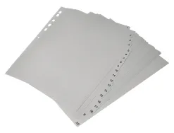 Intercalaire q-connect numerique 1-20 plastique 20 positions a4 indice multiperfore
