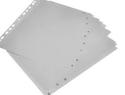 Intercalaire q-connect numerique 1-12 plastique 12 positions a4 indice multiperfore
