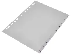 Intercalaire q-connect numerique 1-10 plastique 10 positions a4 indice multiperfore