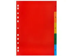Intercalaire q-connect plastique 5 positions a4 indice multiperfore