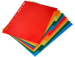 Intercalaire q-connect plastique 10 positions a4 indice multiperfore