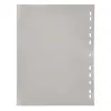 Intercalaire q-connect pp 20/ 100e a4 225x297mm multiperforé alphabet gravé onglets coloris gris