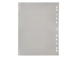 Intercalaire q-connect pp 20/ 100e a4 225x297mm multiperforé alphabet gravé onglets coloris gris