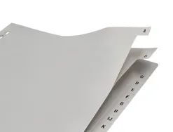 Intercalaire q-connect pp 20/ 100e a4 225x297mm multiperforé alphabet gravé onglets coloris gris