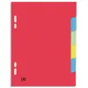 Intercalaires carton elba format 17 x 22 cm 6 touches