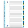Intercalaires numeriques oxford polypropylene 31 positions format a4 coloris assortis