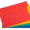 Intercalaires pour fiches bristol a5 148x210mm 4 positions