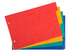 Intercalaires pour fiches bristol a5 148x210mm 4 positions
