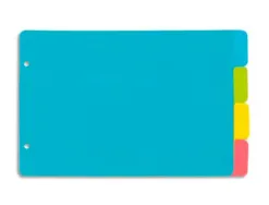 Intercalaires viquel a5 happy fluo 4 positions 14,5x22,5cm coloris assortis