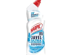Javel ultra blancheur harpic formule epaisse 100% desinfectant parfum frais flacon 750 ml