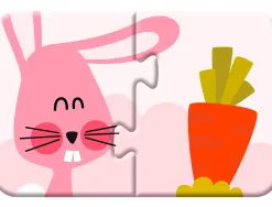 Jeu ducatif clairefontaine puzzle 2 pi ces, qui mange quoi contient 12 puzzles de 2 pi ces en carton pais -