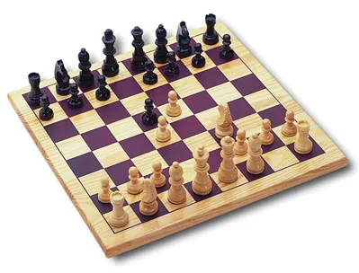 Jeu d'échecs plateau 30x30cm pièces en bois massif 2 joueurs dès 7 ans