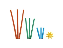 Jeu de construction bambouchicolor 3 dimensions nathan 268 pieces